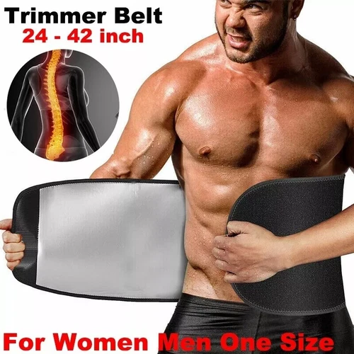 Men Sweat Waist Trimmer Exercise Belt Burn Fat Body Shaper Weight Loss Girdles++