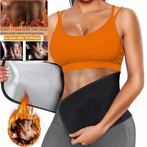 Men Sweat Waist Trimmer Exercise Belt Burn Fat Body Shaper Weight Loss Girdles++