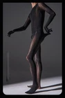 Men Transparent Glossy Jumpsuit Shiny Full Bodystockings W/ Hood & Gloves/Toes