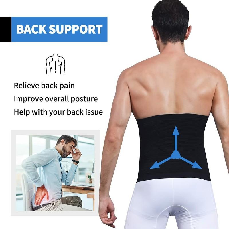 Men Tummy Control Tuck Belt Body Shaper Seamless Slimming Waist Trainer Trimmer