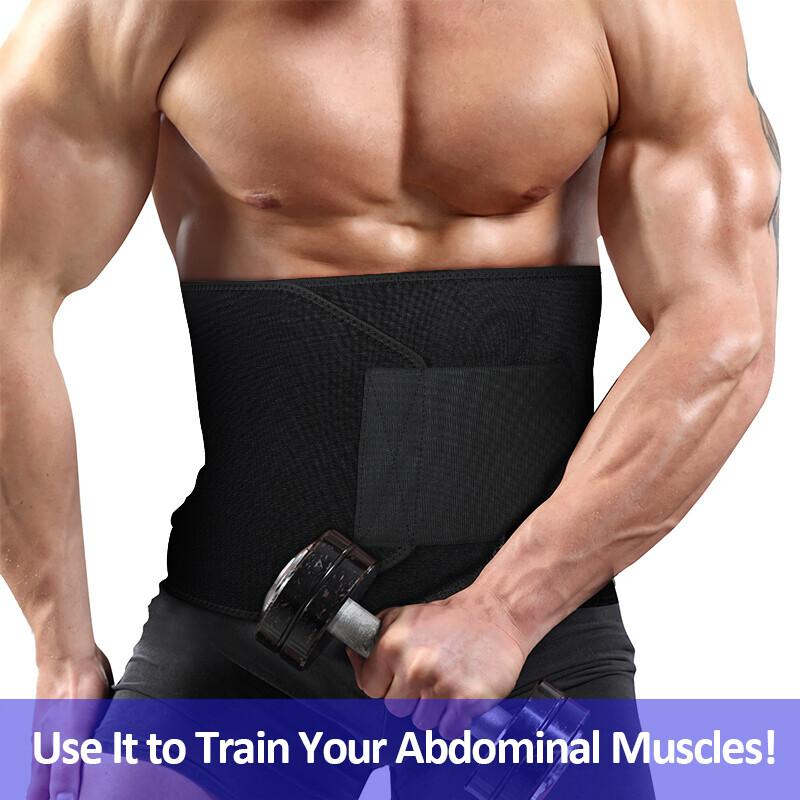 Men Waist Trimmer Belt Sweat Wrap Tummy Stomach Weight Loss Fat Burner Slimming