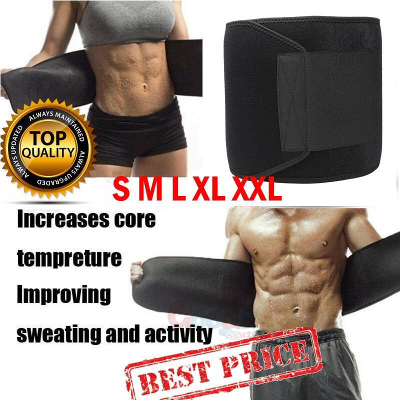 Men Waist Trimmer Belt Sweat Wrap Tummy Stomach Weight Loss Fat Burner Slimming