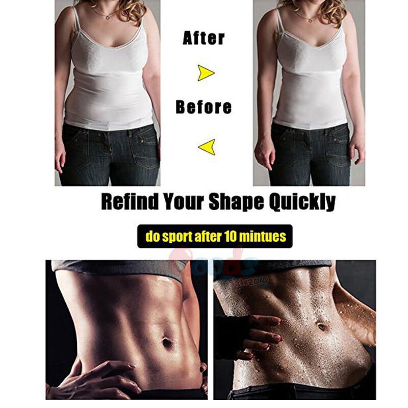 Men Waist Trimmer Belt Sweat Wrap Tummy Stomach Weight Loss Fat Burner Slimming