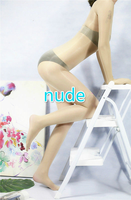 Men Women 8D Shiny Bodysuit See Transparent Full Bodyhose With Gloves Underwear
