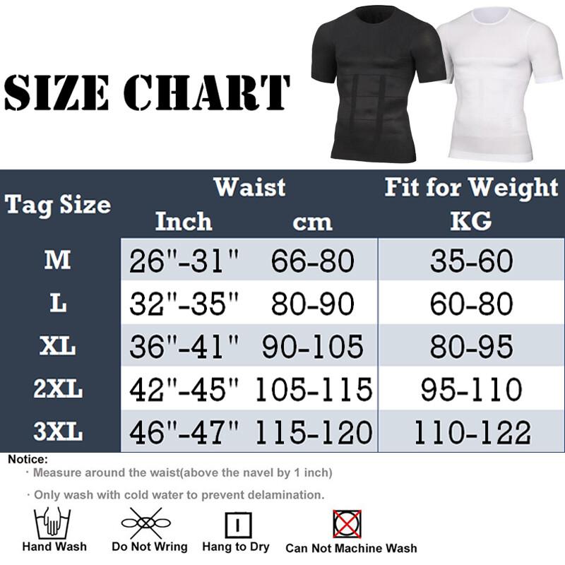 Mens Compression Shirt To Hide Gynecomastia Moobs Tops Slimming Body Shaper Vest