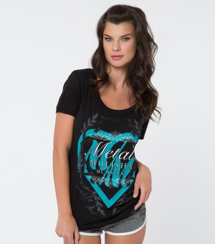 Metal Mulisha Ladies Topnotch Scoop Tee Size S