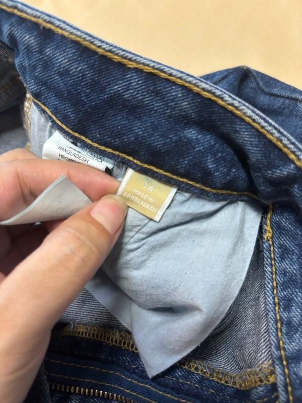 Michael Kors Flare Dark Blue Wash Jeans Size 14 Bell Bottoms