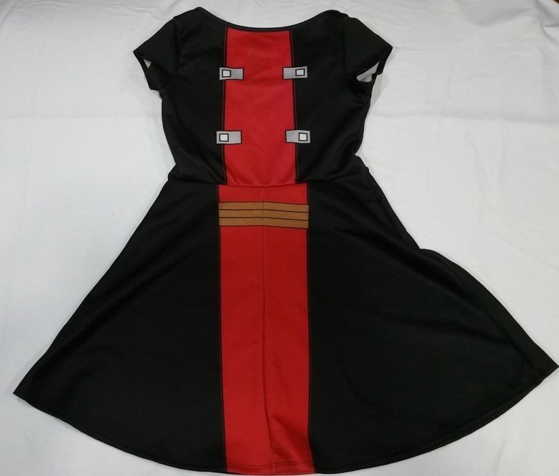 Mighty Fine Deadpool Skater Dress Marvel Cosplay Costume Dress Size S M L XL