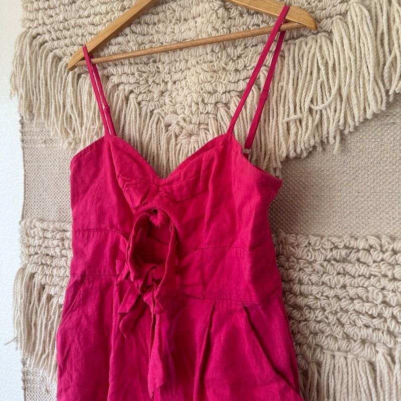 Milly Anya Linen Romper Sz 8
