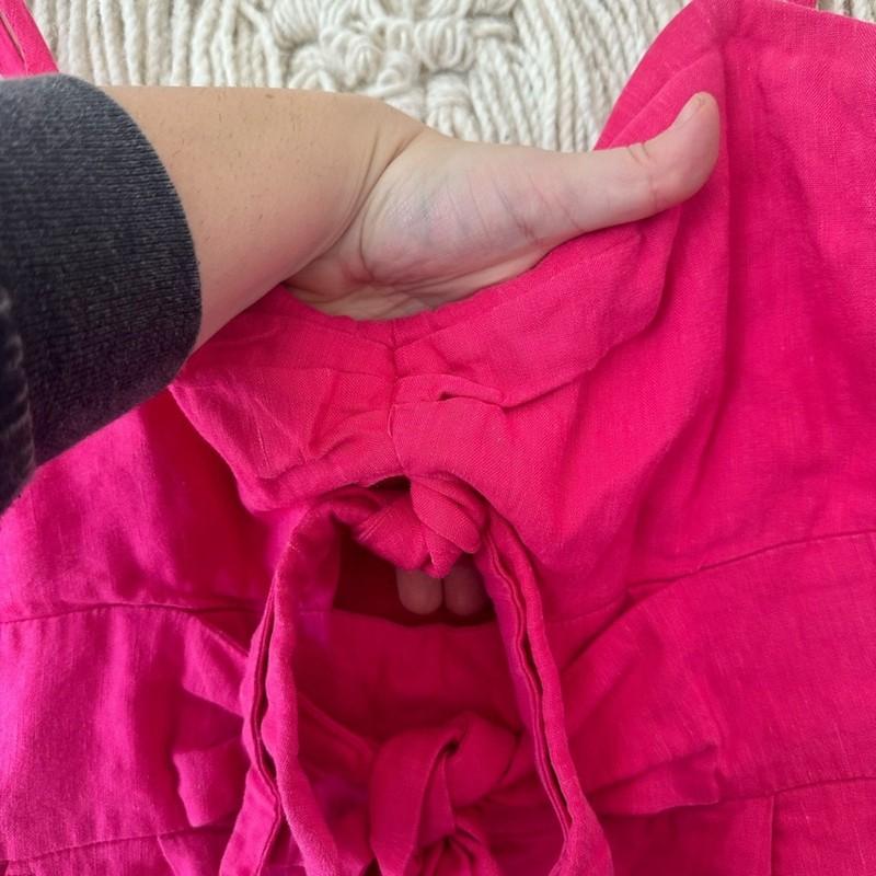 Milly Anya Linen Romper Sz 8
