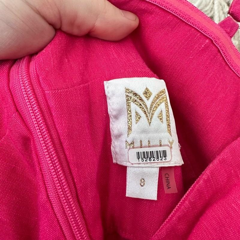 Milly Anya Linen Romper Sz 8