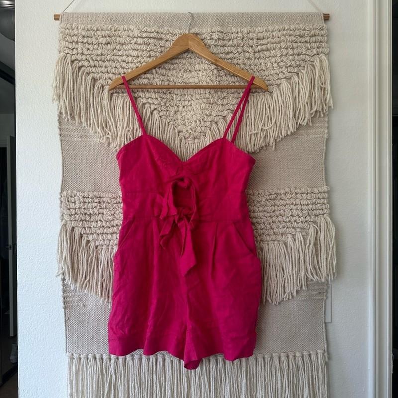 Milly Anya Linen Romper sz 8