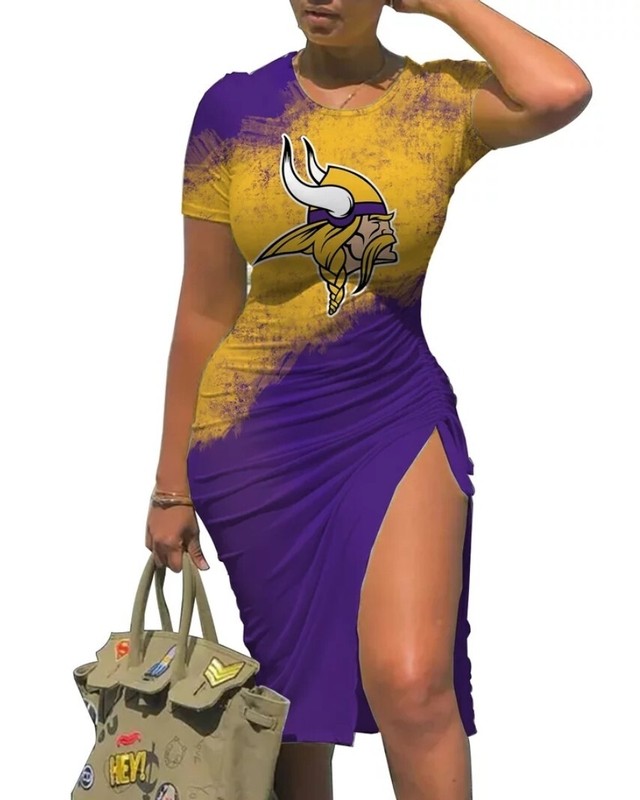 Minnesota Vikings Women's Bodycon Dress (PLEASE READ DESCRIPTION)