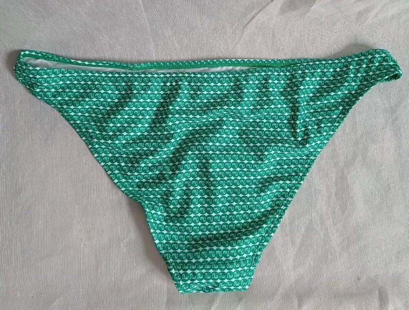 Minus Bikini Bottoms Women’s XL Green Logo Print Swimwear NWT