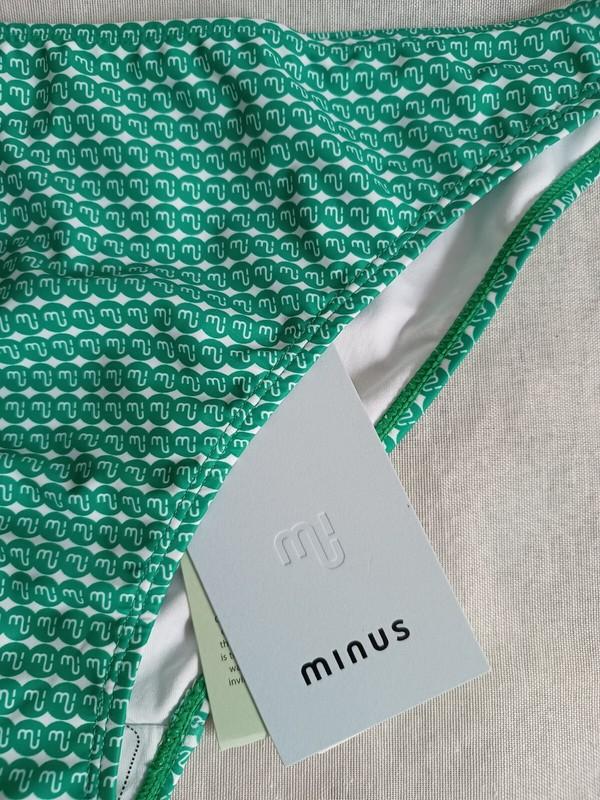Minus Bikini Bottoms Women’s XL Green Logo Print Swimwear NWT