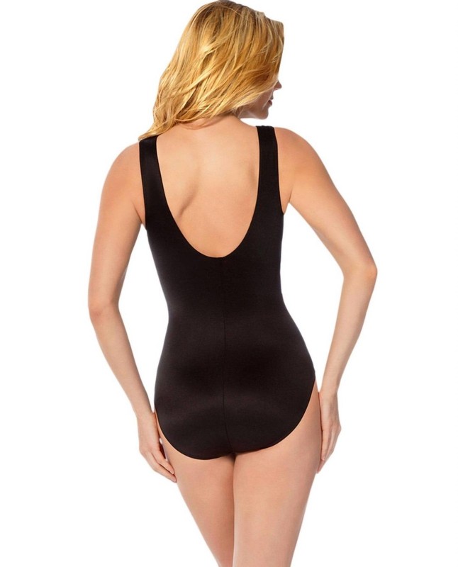 Miraclesuit Asbury High Neck Underwire One Piece Swimsuit Size 14