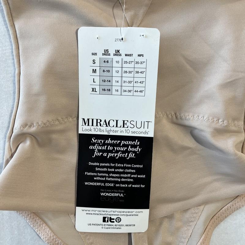 Miraclesuit Extra Firm Tummy-Control High-Waist Sheer Thong Nude Size S B0171