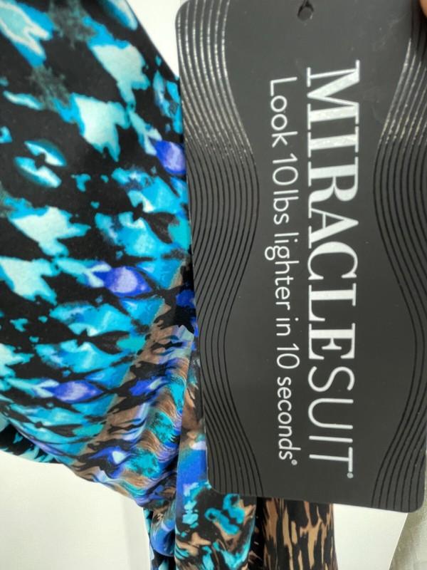 Miraclesuit Womens Untamed Wrapsody One Piece Swimsuit 12 Brown Multi 6552249