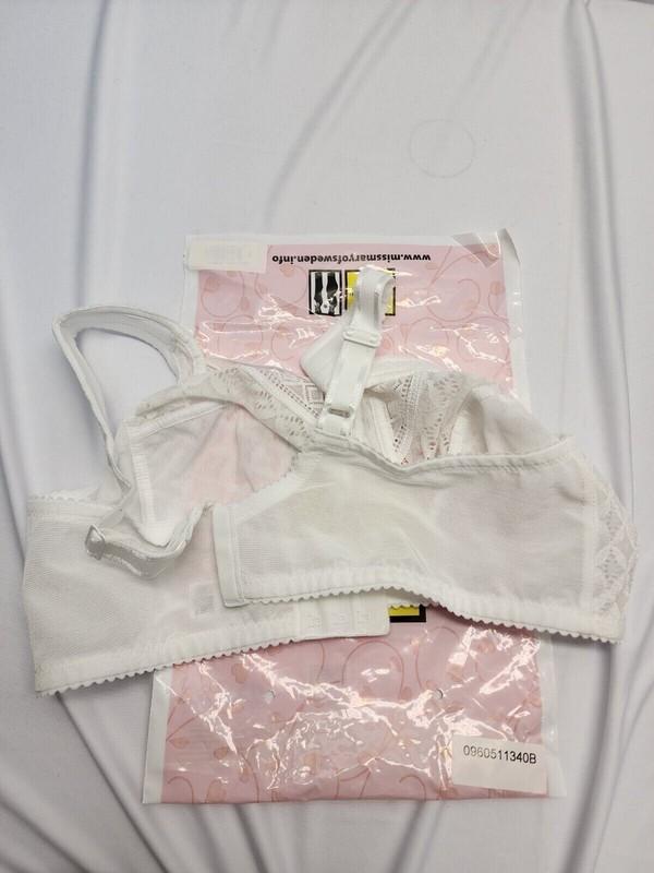 Miss Mary Of Sweden White Lace Bra Wireless Choose Your Size