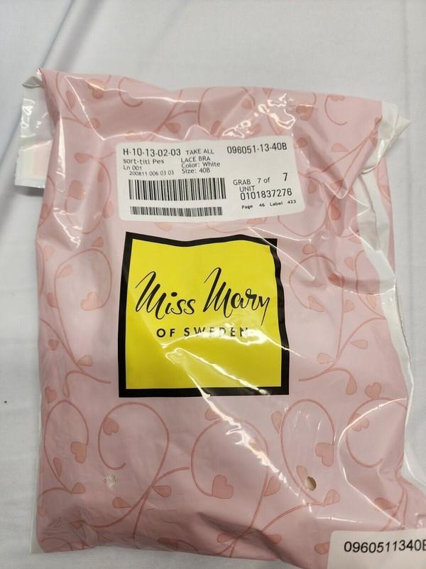 Miss Mary Of Sweden White Lace Bra Wireless Choose Your Size