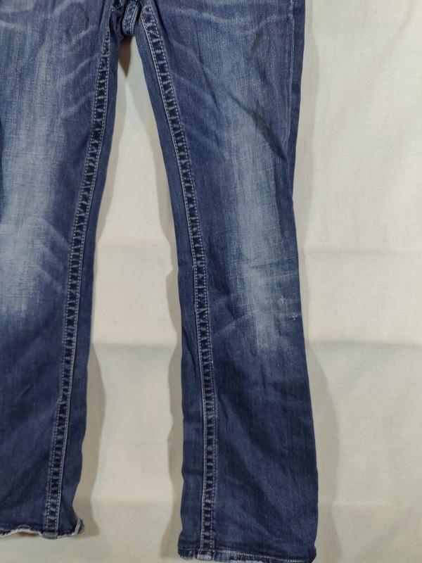 Miss Me Jeans Women's 29 Boot Cut Angel Wing Pockets Western Cowgirl Denim Blue