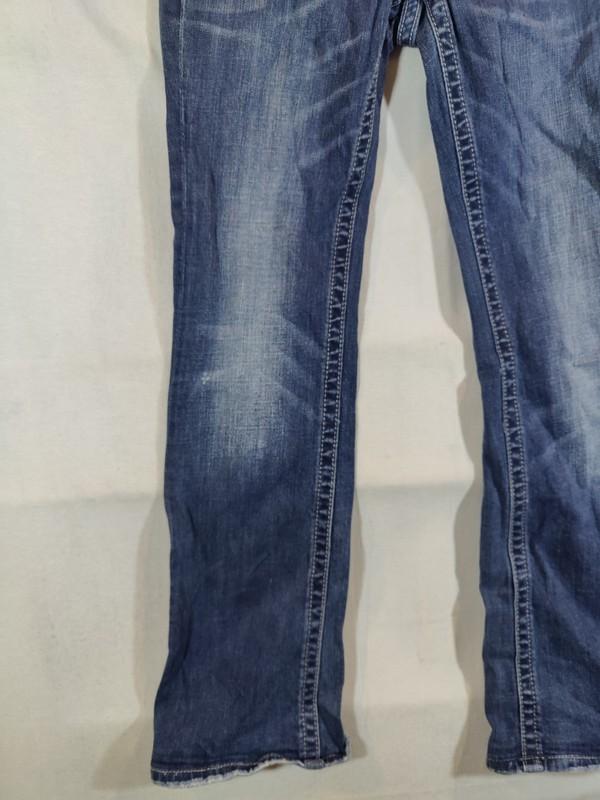 Miss Me Jeans Women's 29 Boot Cut Angel Wing Pockets Western Cowgirl Denim Blue