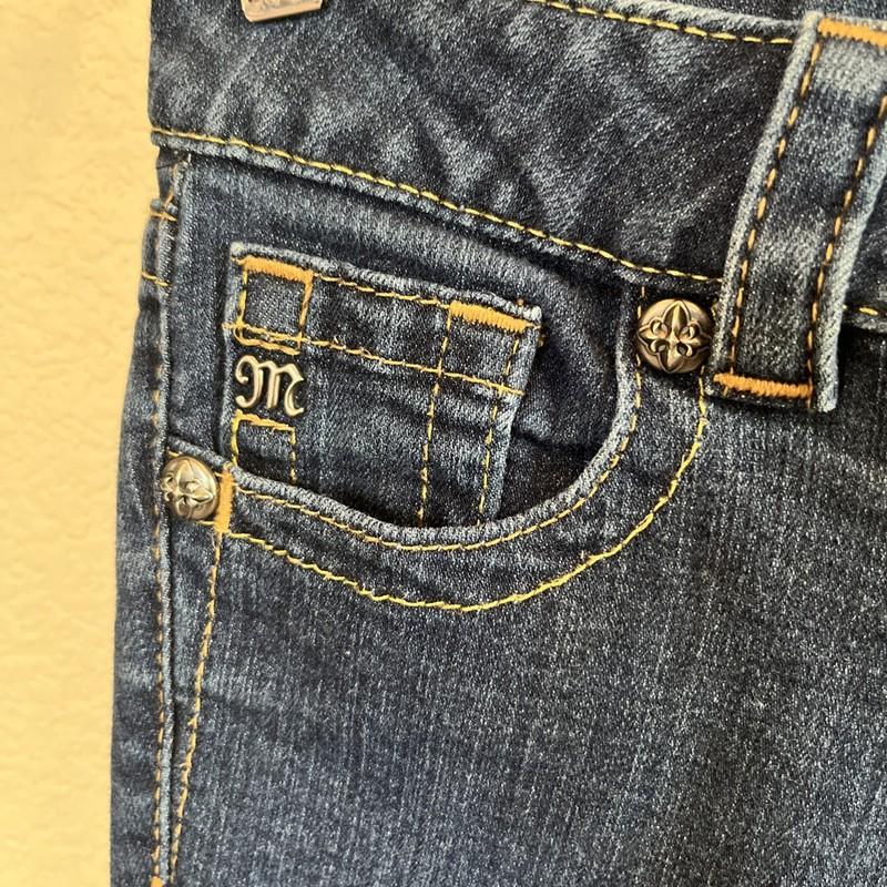 Miss Me Women's Jeans Mid Rise Skinny 25x29.5 Button Flap Pocket
