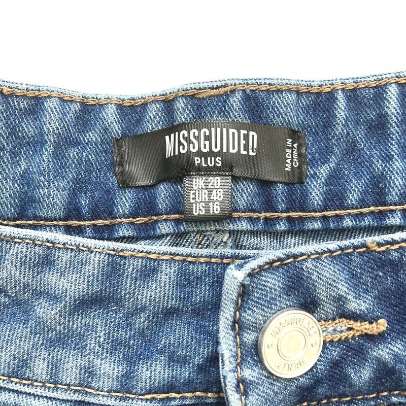Missguided Plus Women's Jeans Size 16 Blue Denim