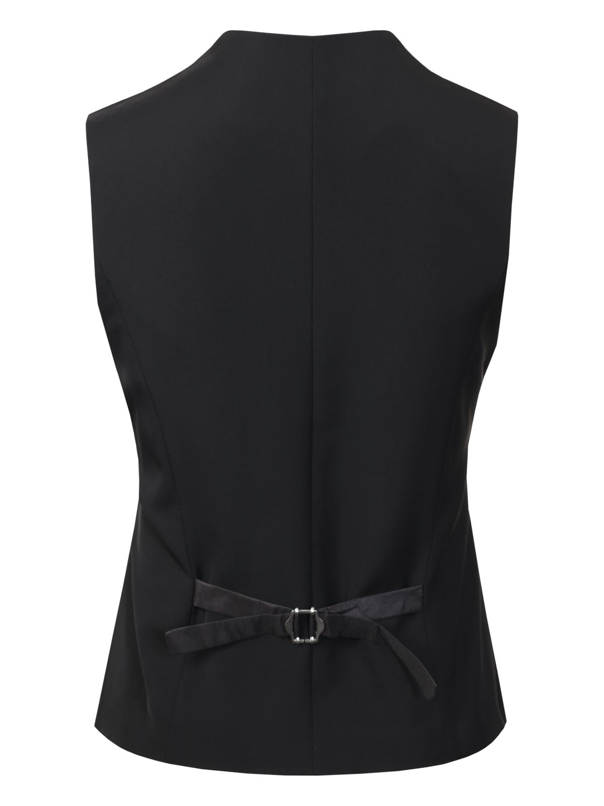 MixMatchy Fully Lined 4 Button V-Neck Economy Dressy Suit Vest Waistcoat