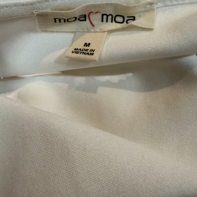 Moa Moa Women's Size Medium Solid Ivory One Shoulder A-Line Wrap Romper - NEW