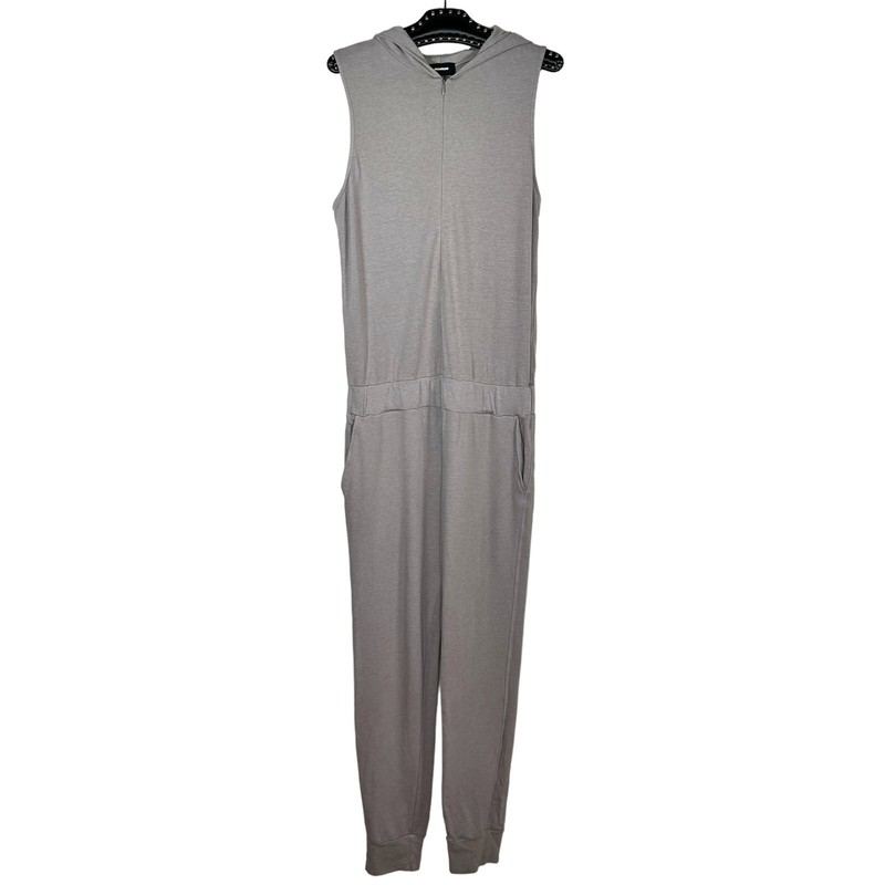 Monrow Zip Up Hooded Jumpsuit Medium NWT