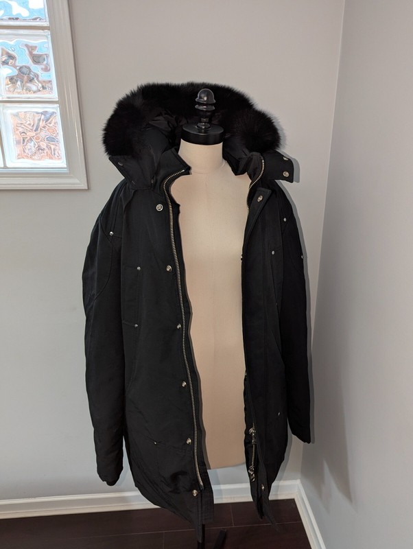 Moose Knuckles Parka With Detachable Fur Hood XL Moose Knuckles Parka With Detachable Fur Hood XL