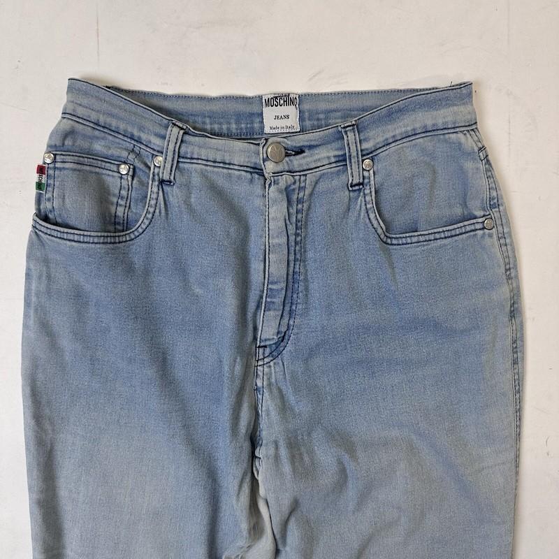 Moschino 1990s Blue Denim High Waist Mom Jeans