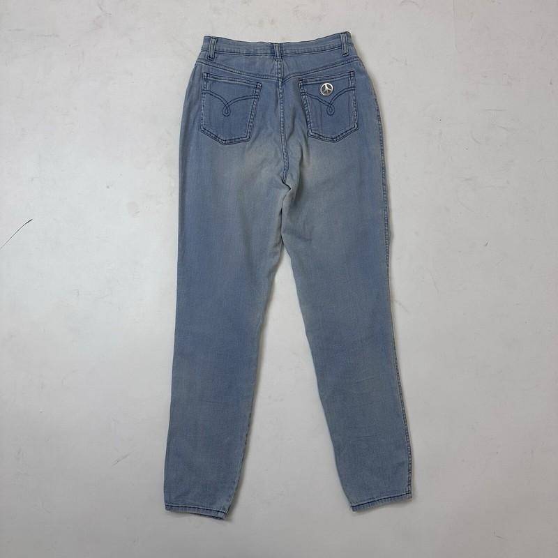 Moschino 1990s blue denim high waist mom jeans