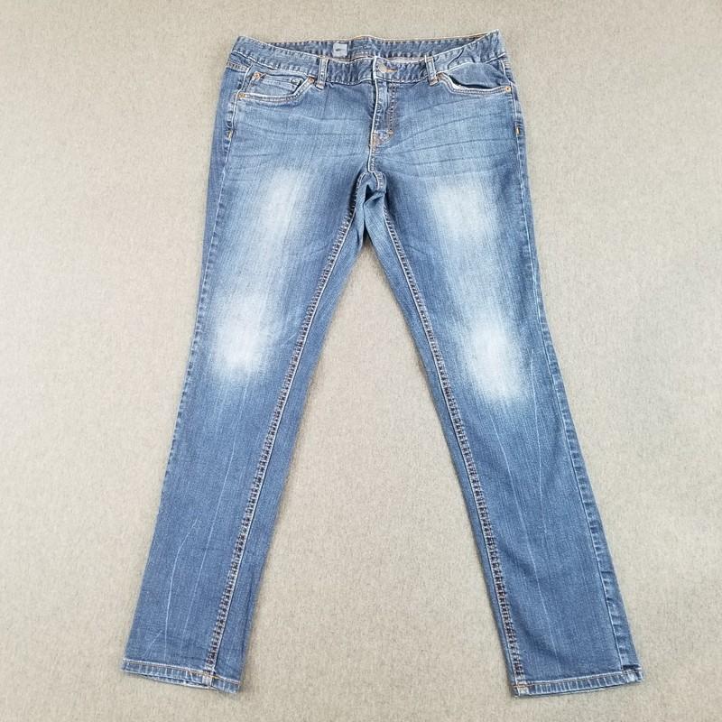 Mossimo Jeans Women's Sz 14R VTG 98%Cotton Blue Dark Wash High Quality Normcore