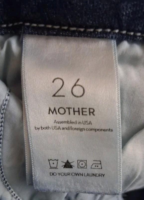 Mother Jeans Womens 27 The Looker Ankle Fray Stretch Blue Distressed Denim 27x27