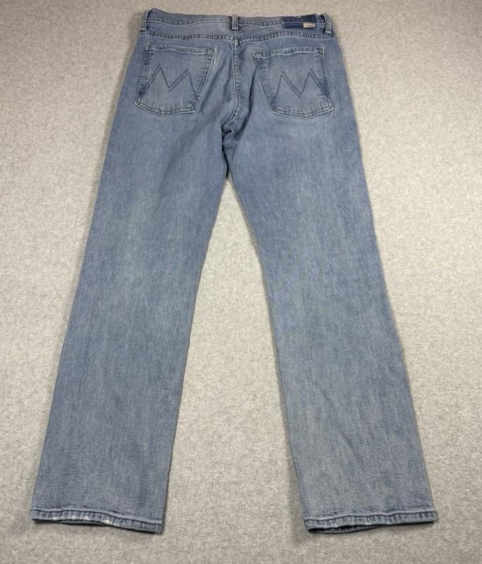Mother Superior Jeans Womens 31 Highrise Slim Straight Stretch Made In USA
