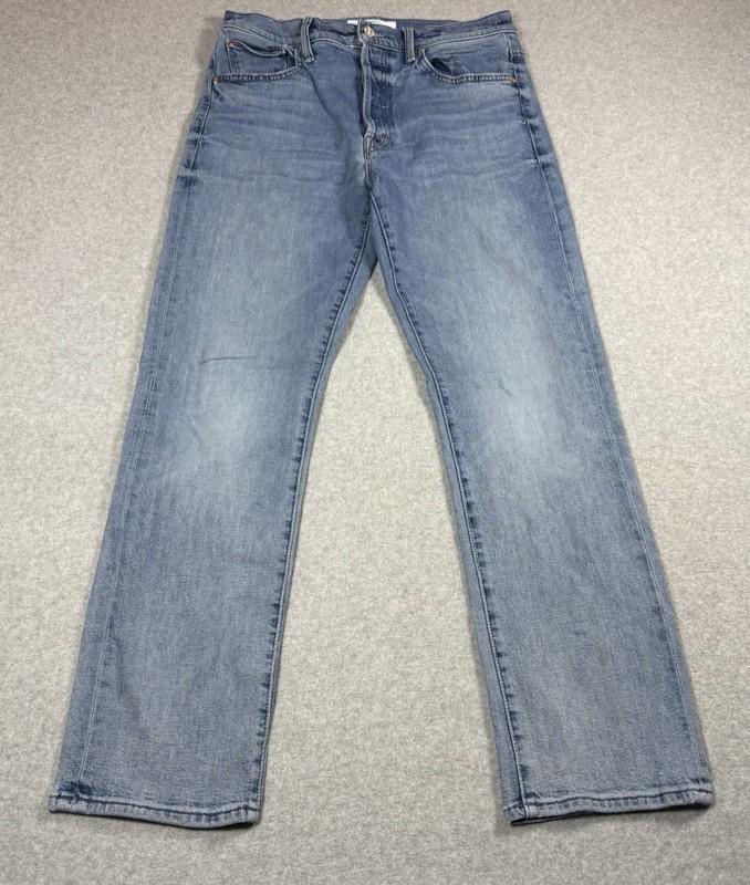 Mother Superior Jeans Womens 31 Highrise Slim Straight Stretch Made In USA