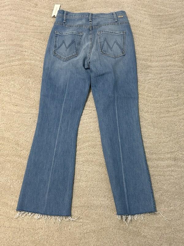 MOTHER SUPERIOR Woman's No Offense But The Hustler Ankle Fray Jeans SZ 27 BN