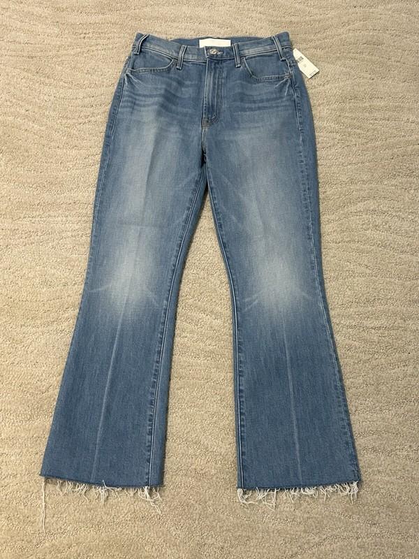 MOTHER SUPERIOR woman's no offense but The hustler ankle fray jeans SZ 27 BN
