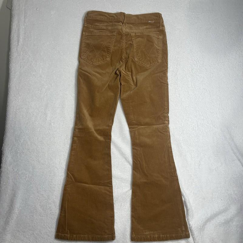 Mother The Weekend Hopscotch Tobacco Corduroy Pants Size 26 See Measurements