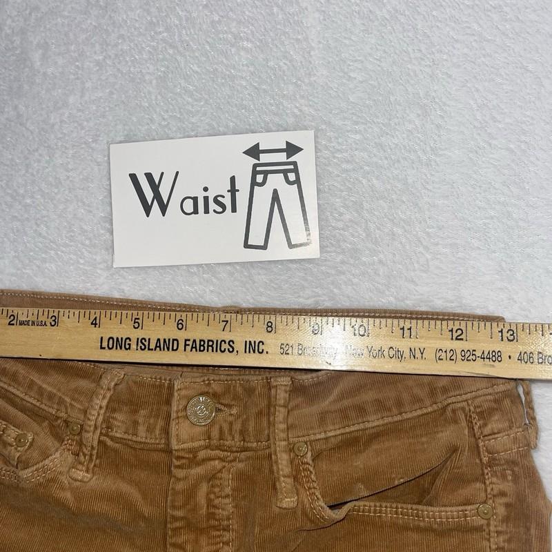 Mother The Weekend Hopscotch Tobacco Corduroy Pants Size 26 See Measurements