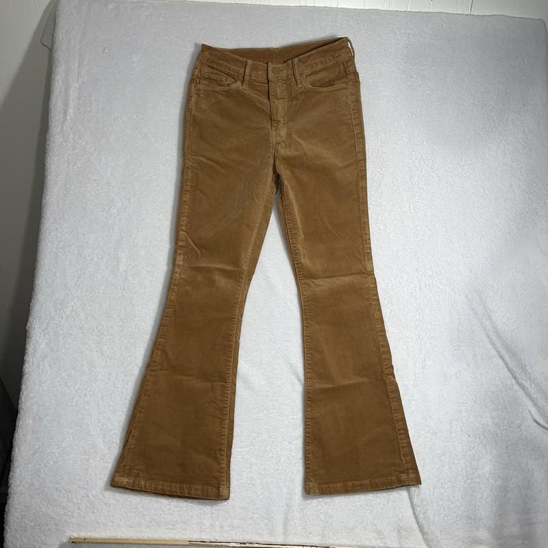 Mother The Weekend Hopscotch Tobacco Corduroy Pants Size 26 See Measurements
