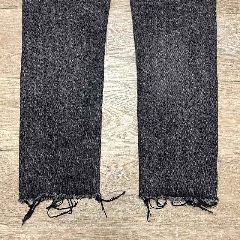 Moussy Vintage Howa Size 26x31 High Rise Denim Jeans Distressed Japan Black NWOT
