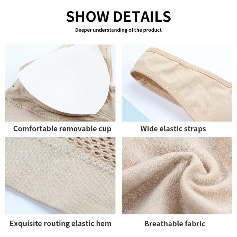 Movable Padded Womens Bra Sports Bras Yoga Bralette Wireless Brassiere AA ABCDD