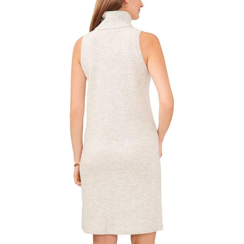 MSK Womens Gray Heathered Knit Sweaterdress L BHFO 2976