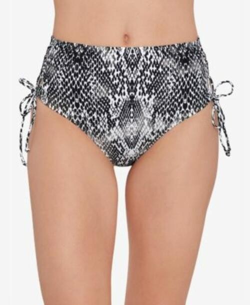 MSRP $20 Salt + Cove Juniors Scale Lace-Side Bikini Bottoms Black Size Large
