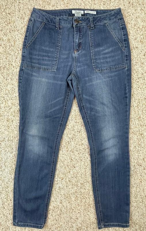Mudd Women's Skinny Fit Mid Rise Denim Jeans Size 11 ( 29x27)