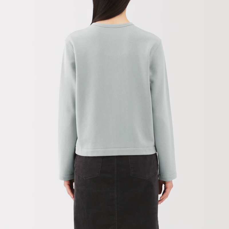 MUJI Womens Sweatshirt Cardigan Black FedEx