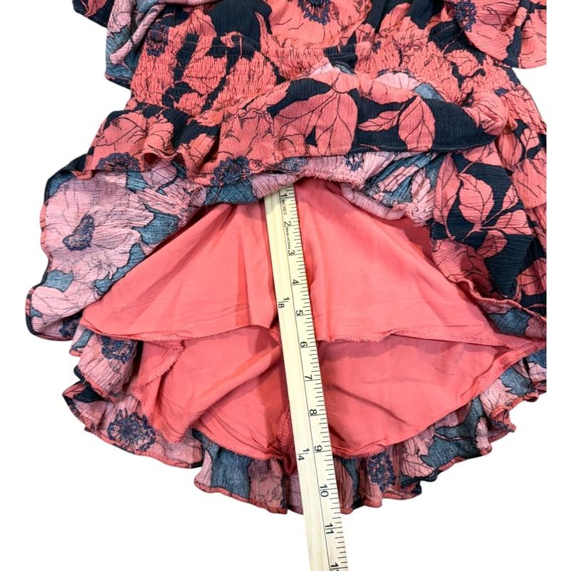 Mustard Seed Women's Size Medium Floral Off Shoulder Romper Tiered Skirt
